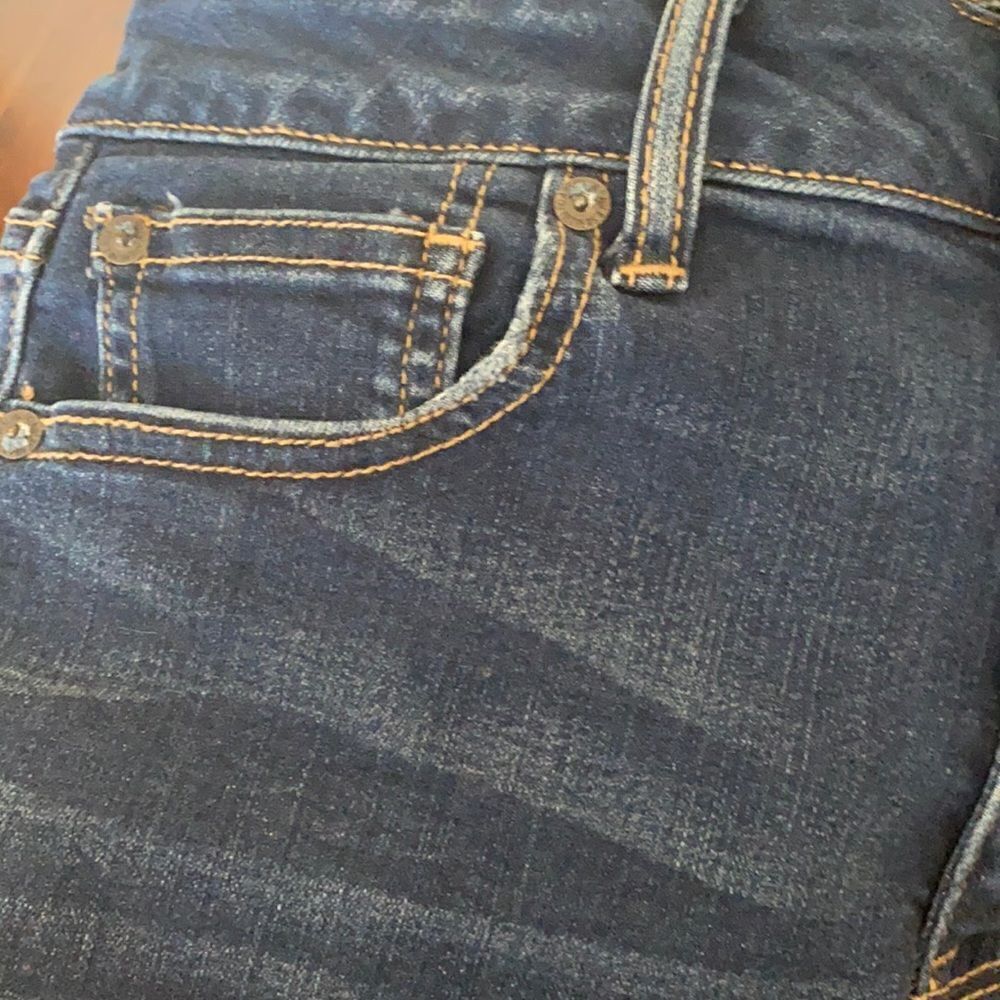 American Eagle Outfitters Hi-Rise Shortie Blue Denim Cutoff Shorts Modern - Picture 11 of 16